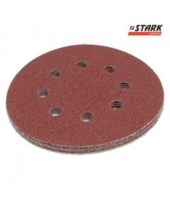 Шлифовальная бумага Stark D125 мм 8 отверстий з. 100 5 шт., фото  | SNABZHENIE.com.ua