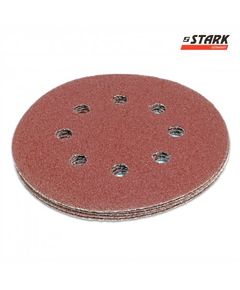 Шлифовальная бумага Stark D125 мм 8 отверстий з. 80 5 шт., фото  | SNABZHENIE.com.ua