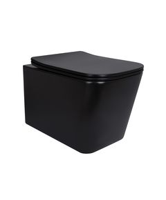Унитаз подвесной Qtap Tern New Ultra Quiet с сиденьем Soft-Close МАТОВЫЙ ЧЕРНЫЙ QT17332303ASMB, фото  | SNABZHENIE.com.ua