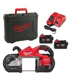 Аккумуляторная ленточная пила бесщеточная MILWAUKEE M18 FBS127-502C (ЗУ+2 акк. по 5 Ач + кейс), фото  | SNABZHENIE.com.ua