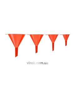 Набор воронок VOREL 4 шт.; Ø= 52, 76, 100, 120 мм, h= 75, 110, 125, 152 мм, фото  | SNABZHENIE.com.ua