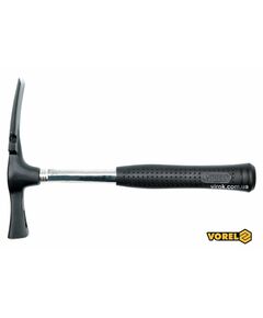 Молоток муляра VOREL тип Берлінський з металевою ручкою, 600 г, фото  | SNABZHENIE.com.ua