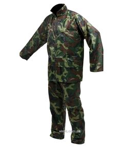 Водонепроникна куртка і штани VOREL колір ХАКІ, розм. XXL, 70%- поліестер, 30%- ПВХ, фото  | SNABZHENIE.com.ua