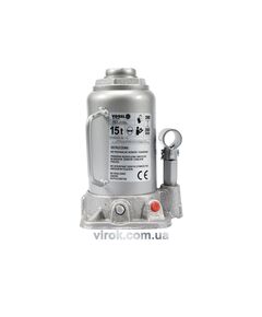 Гідравлічний стовбцевий домкрат VOREL; F= 15 т, робоча висота- 205- 390 мм, фото  | SNABZHENIE.com.ua