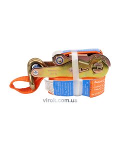 Пас для кріплення багажу з тріщаткою VOREL: 1000 daN, 35мм х 4м, фото  | SNABZHENIE.com.ua