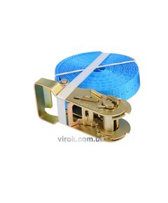 Пас для крепления багажа с трещоткой VOREL: 1000 daN, 25мм х 4м [20], фото  | SNABZHENIE.com.ua