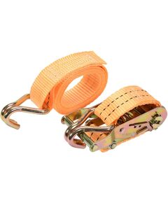 Пас для крепления багажа с трещоткой VOREL: сила натяжения - 1000/2000 daN, 4 м х 38 мм, фото  | SNABZHENIE.com.ua