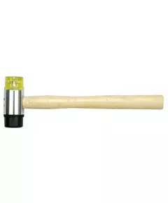 Молоток гума-пластик VOREL з дерев'яною ручкою, 35 мм (VO-33950), фото  | SNABZHENIE.com.ua