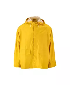Куртка с капюшоном водонепроницаемая желтая VOREL разм. XXL (VO-74627), фото  | SNABZHENIE.com.ua