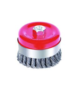 Щетка проволочная чашеобразная усиленная Ø125мм М14×2мм (стальная витая) SIGMA, фото  | SNABZHENIE.com.ua