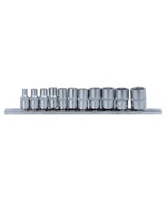 Набор насадок шестигранных 1/4 на планке 11 шт CrV SIGMA, фото  | SNABZHENIE.com.ua
