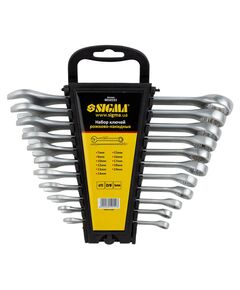 Ключи рожково-накидные 11 шт 7-19 мм CrV сатин SIGMA, фото  | SNABZHENIE.com.ua