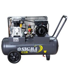 Компрессор ременной двухцилиндровый 2кВт 385л/мин 10бар 50л SIGMA REFINE, фото  | SNABZHENIE.com.ua