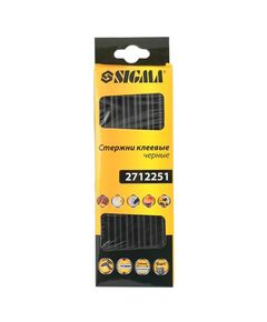 Клеевые стержни Ø11.2×200мм 6шт (черные) SIGMA, фото  | SNABZHENIE.com.ua