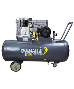 Компрессор ременной двухцилиндровый 380В 3кВт 550л/мин 10бар 150л SIGMA REFINE, фото  | SNABZHENIE.com.ua