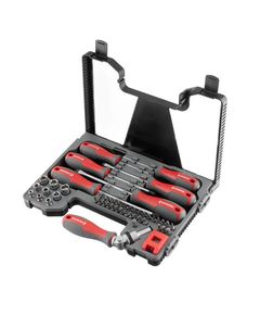 Набір викруток з насадками INTERTOOL VT-3352, 51 предметів, фото  | SNABZHENIE.com.ua
