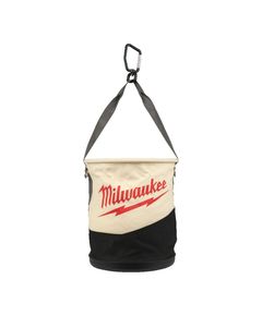 Ведро матерчатое MILWAUKEE з кишенями та пластиковим дном, фото  | SNABZHENIE.com.ua