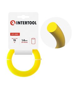 Леска для триммера INTERTOOL DT-2301, круглая, 1.6 мм, 15 м, фото  | SNABZHENIE.com.ua