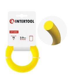 Леска для тримера 2.0 мм, 15 м, INTERTOOL DT-2302, фото  | SNABZHENIE.com.ua