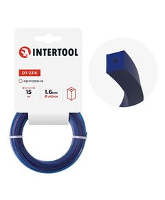 Леска для триммера квадратна 1.6 мм, 15 м, армована INTERTOOL DT-2316, фото  | SNABZHENIE.com.ua