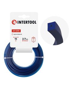 Леска квадратная армированная для триммера 2.7 мм, 15 м INTERTOOL DT-2319, фото  | SNABZHENIE.com.ua