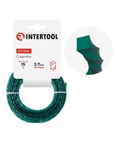 Леска для триммера INTERTOOL DT-2324, 2.7 мм, квадратна, 15 м, фото  | SNABZHENIE.com.ua