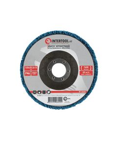 Зачистной диск 125x22,2 мм из вспененного абразива P46 INTERTOOL BT-0604, фото  | SNABZHENIE.com.ua