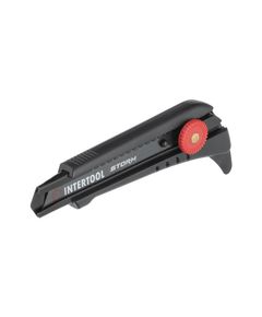 Сегментний ніж для лінолеуму 18мм, металевий, Storm INTERTOOL HT-0539, фото  | SNABZHENIE.com.ua