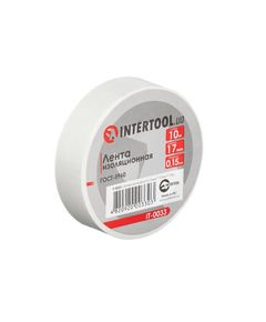 Ізоляційна стрічка біла 0.15мм 17мм 10м INTERTOOL IT-0033, фото  | SNABZHENIE.com.ua
