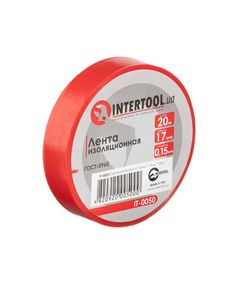 Изоляционная лента INTERTOOL IT-0050, 0,15мм*17мм*20м, красная, фото  | SNABZHENIE.com.ua