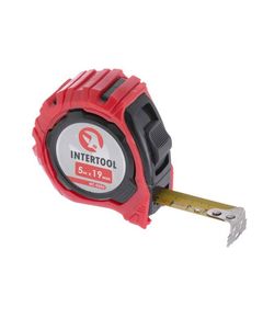 Рулетка з фіксатором 5 м 19 мм MAGNET INTERTOOL MT-0505, фото  | SNABZHENIE.com.ua
