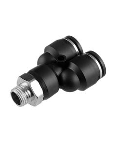 Y-образное цанговое соединение 12*12 мм, 1/4 резьба INTERTOOL PT-2379, фото  | SNABZHENIE.com.ua