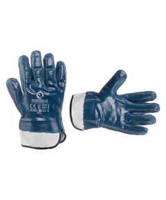 Перчатка маслостійка синя, трикотаж, нитрил, манжет 10.5 INTERTOOL SP-0001, фото  | SNABZHENIE.com.ua
