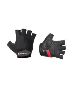 Кожаные перчатки без пальцев с гелевыми вставками INTERTOOL SP-0147, фото  | SNABZHENIE.com.ua
