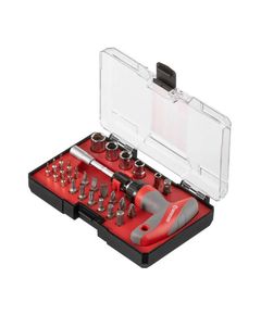 Отвертка Т-образная с храповым механизмом и 29 насадками INTERTOOL VT-3330, фото  | SNABZHENIE.com.ua