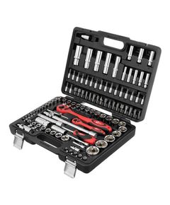 Набір інструментів Cr-V 1/2 та 1/4 108 одиниць INTERTOOL ET-6108, фото  | SNABZHENIE.com.ua