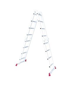 Лестница алюминиевая трансформер 4x4, 4,7 м INTERTOOL LT-0029, фото  | SNABZHENIE.com.ua
