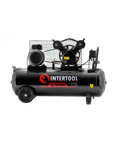 Компресор 100 л, 3 кВт, 220 В, 10 атм, 500 л/хв, 2 циліндри, STORM INTERTOOL PT-0014, фото  | SNABZHENIE.com.ua