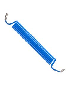 Шланг спиральный полиуретановый 8x12 мм, 10 м с соединениями INTERTOOL, фото  | SNABZHENIE.com.ua