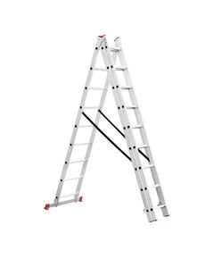 Лестница алюминиевая 3-секционная 3x9 ступеней, 5,93 м, фото  | SNABZHENIE.com.ua