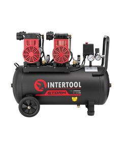 Компрессор INTERTOOL PT-0027, 50 л, 2x1.1 кВт, 8 атм, безмасляный, фото  | SNABZHENIE.com.ua