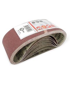Шлифовальная лента 75x457 мм, зерно 100, 10 шт. INTERTOOL BT-0310, фото  | SNABZHENIE.com.ua