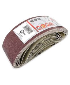 Шлифовальная лента 75x533 мм, зерно 80, 10 шт. INTERTOOL BT-0408, фото  | SNABZHENIE.com.ua
