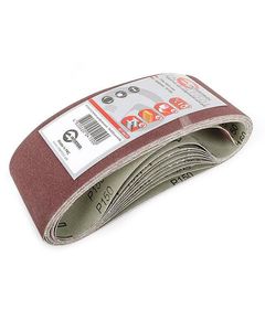 Шліфувальна стрічка 75x533 мм, зерно 150, 10 шт. INTERTOOL BT-0415, фото  | SNABZHENIE.com.ua