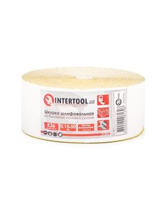 Шлифовальная шкурка К36, 115 мм x 50 м, бумага INTERTOOL BT-0813, фото  | SNABZHENIE.com.ua