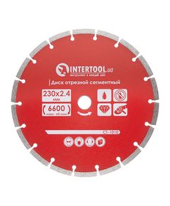 Алмазный сегментный диск INTERTOOL CT-1010, 230 мм, фото  | SNABZHENIE.com.ua