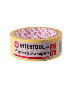 Малярная лента INTERTOOL DM-3820, 38мм x 20м, желтая, фото  | SNABZHENIE.com.ua