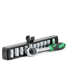 Набір головок 10 шт. 5-14 мм, 1/4", рукоятка з храповим механізмом INTERTOOL ET-6008, фото  | SNABZHENIE.com.ua