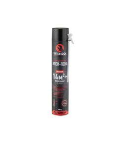 Клей-пена монтажна INTERTOOL FS-2010, 750 мл, всесезонна, 14 м²+, фото  | SNABZHENIE.com.ua