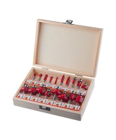 Набір фрез по дереву, 18 шт. INTERTOOL HT-0073, фото  | SNABZHENIE.com.ua